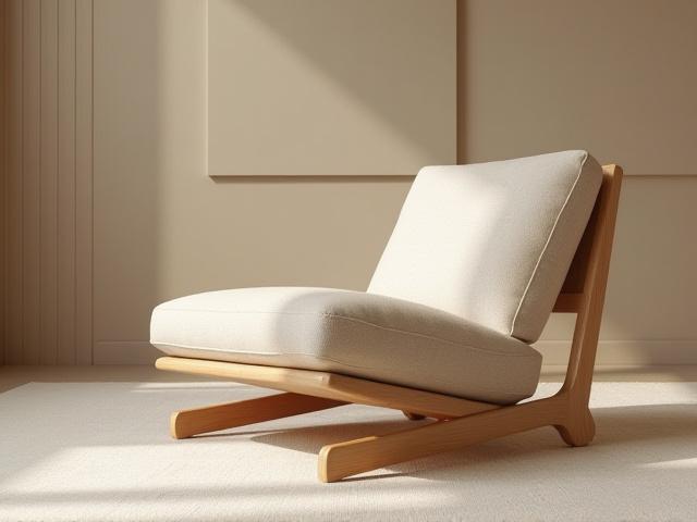 Diseño de sillón de roble contemporáneo